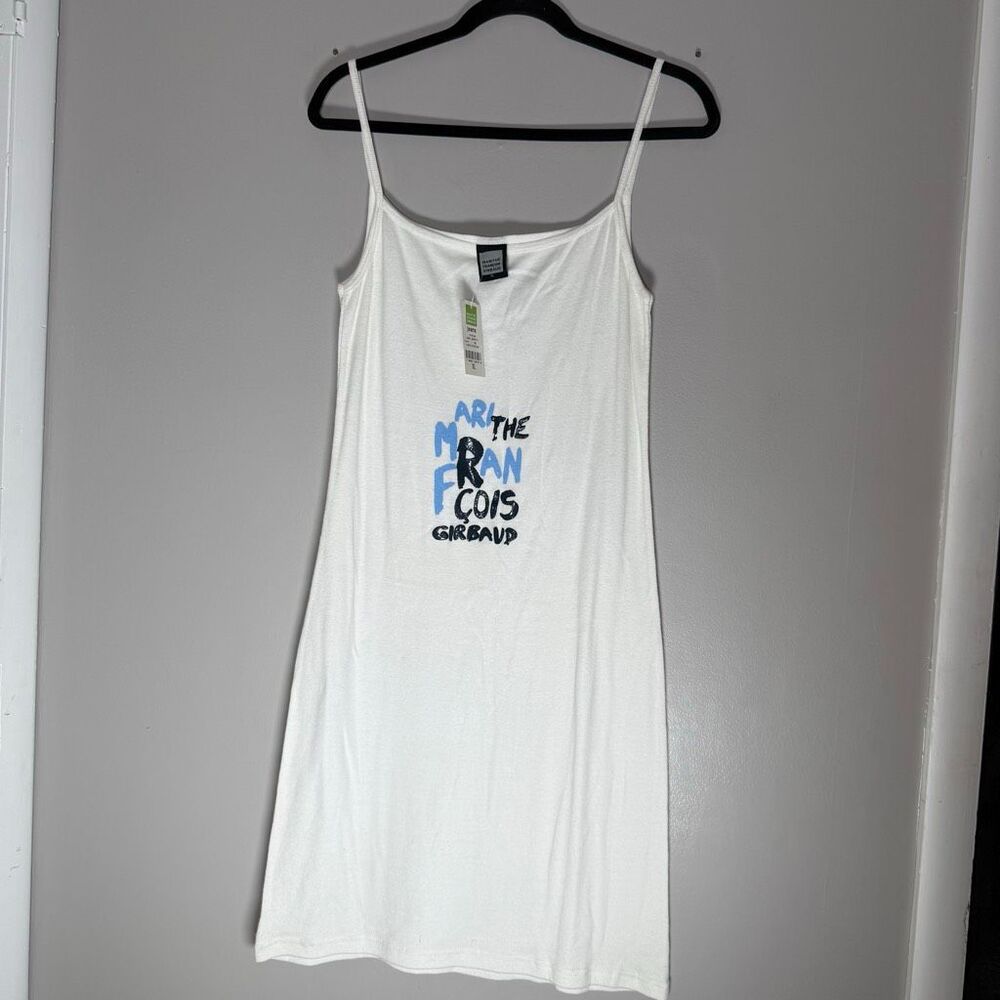 NWT Vintage Marithé + François Girbaud Logo Slip Dress – White